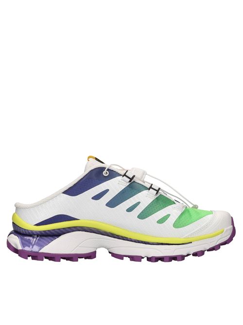 Sabot in ecopelle e tessuto SALOMON X MAISON MARGIELA | XT-4 475402 35 G0BIANCO-VERDE-BLU-GIALLO-VIOLA